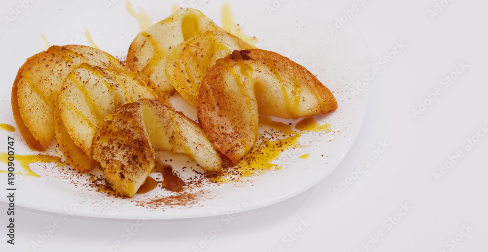 lucky cookies on a plate covered with caramel lucky cookies on a plate covered with caramel