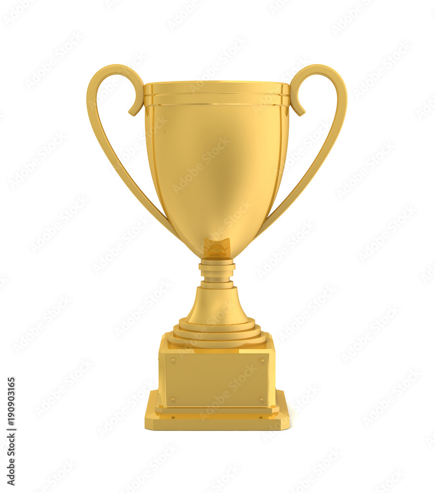 © frender - gold award cup concept  3d illustration