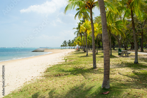 Strand und Meer am East Coast Park Singapur