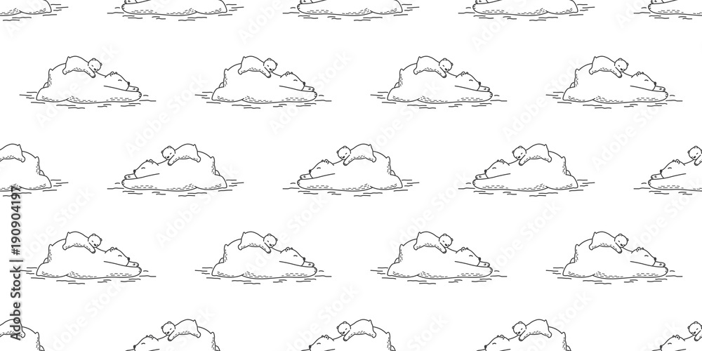 bear Seamless vector Polar bear Pattern dad son sleep isolated doodle wallpaper background bear Seamless vector Polar bear Pattern dad son sleep isolated doodle wallpaper background