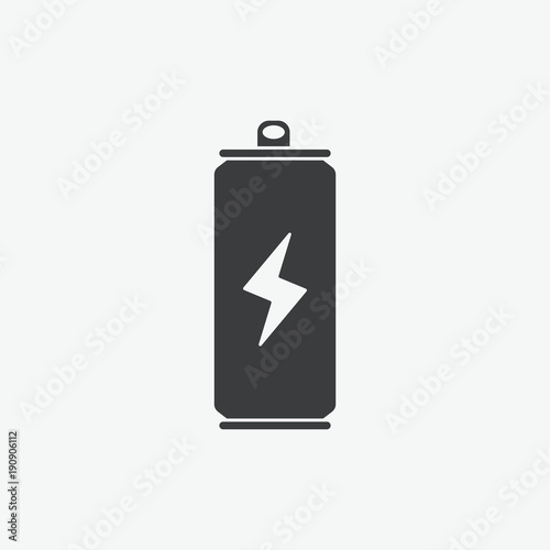 Energy Drink Can Vector Icon
