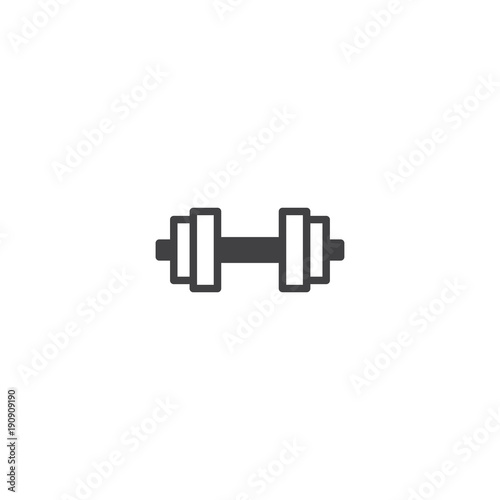 dumbbell icon. sign design