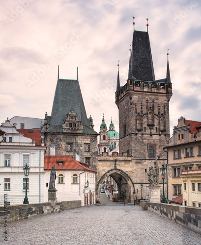 Charles Bridge, Prague in dusk