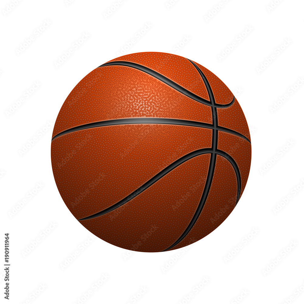 Basket ball vector isolated on white background.