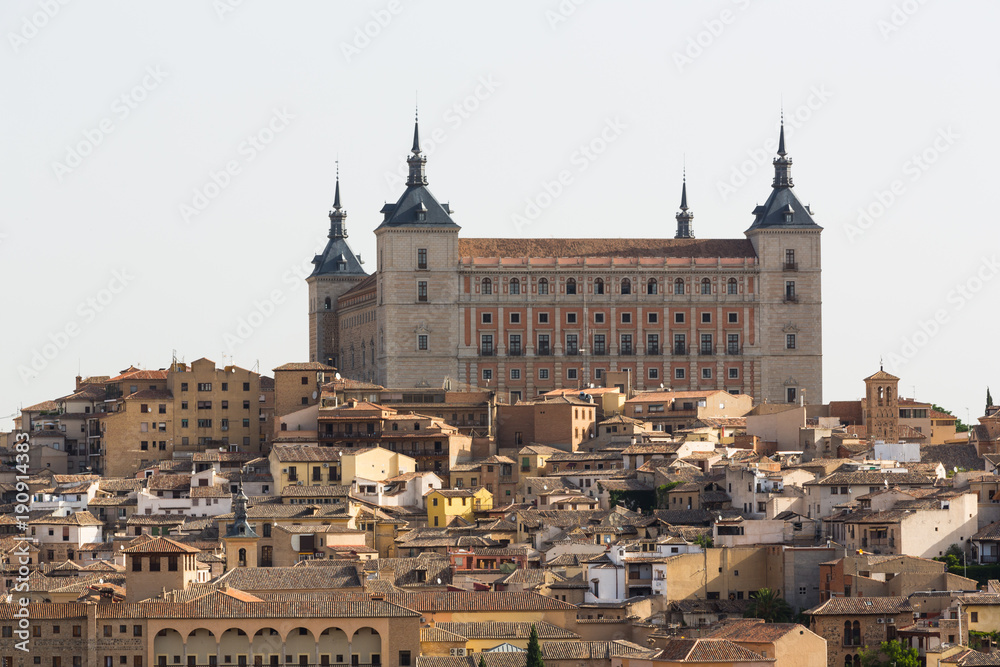 A view of beautiful medieval Toledo, Spain.