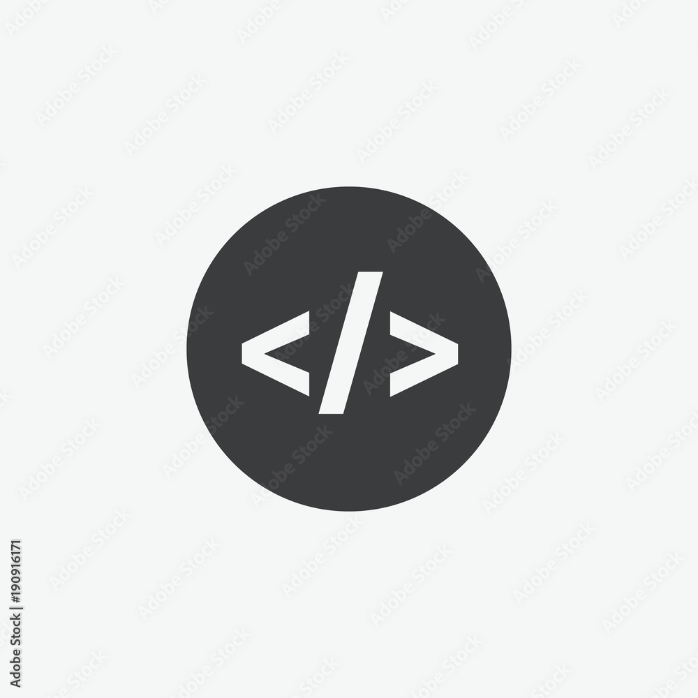 Code Vector Icon Code Vector Icon