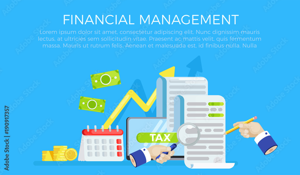 The tax form banner. Investigation of accounts. Date of payment of debt The tax form banner. Investigation of accounts. Date of payment of debt