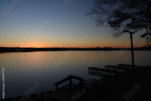 Sunset on Lake Oconee in Georgia photo