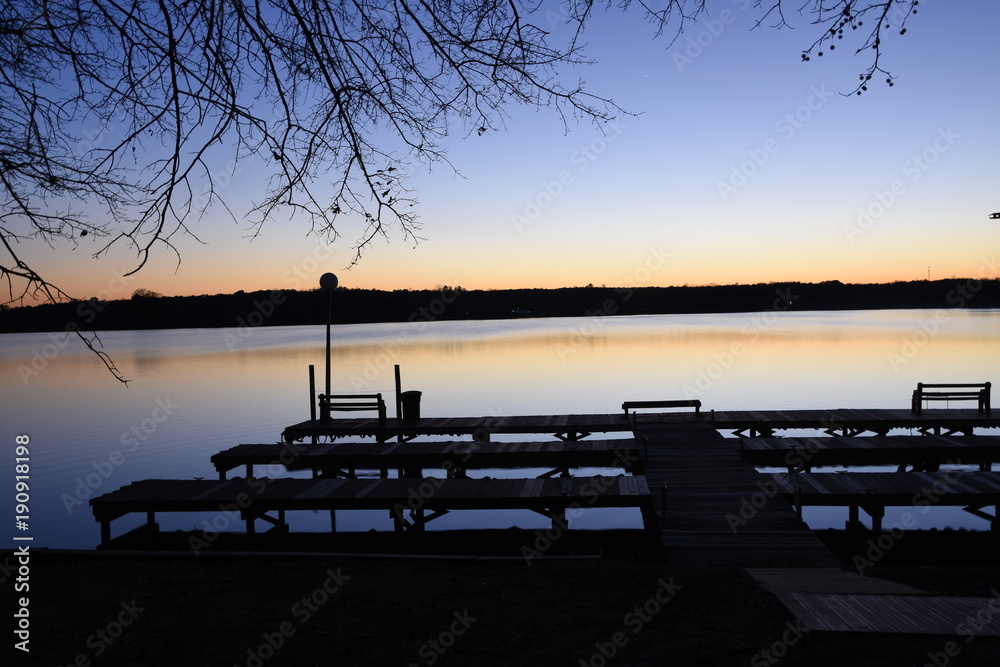 Obraz premium Sunset on Lake Oconee in Georgia