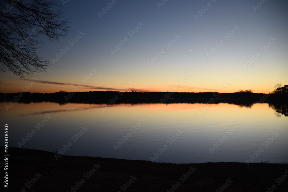 Sunset on Lake Oconee in Georgia