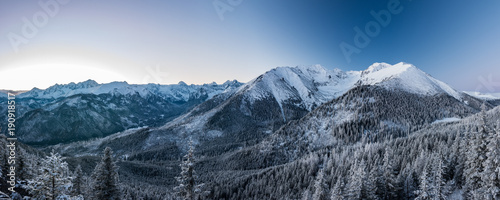 Winter Hight Tatra mountains landscape