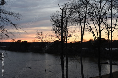 Sunset on Lake Oconee in Georgia