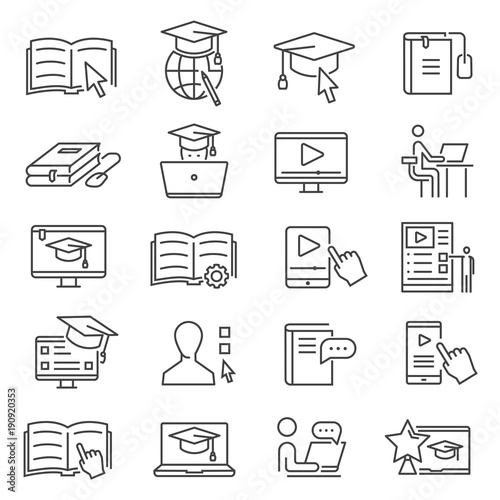 Online learning icon