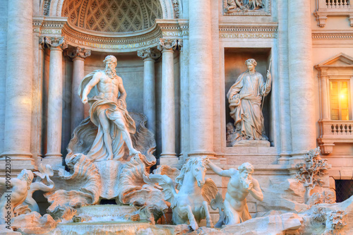 Rome, Famous Trevi Fountain (Fontana Di Trevi)