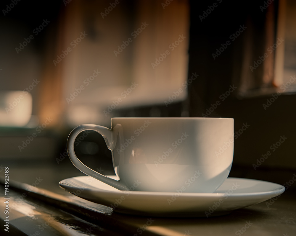 Cup of Coffee on the Window Sill. Cup of Coffee on the Window Sill.