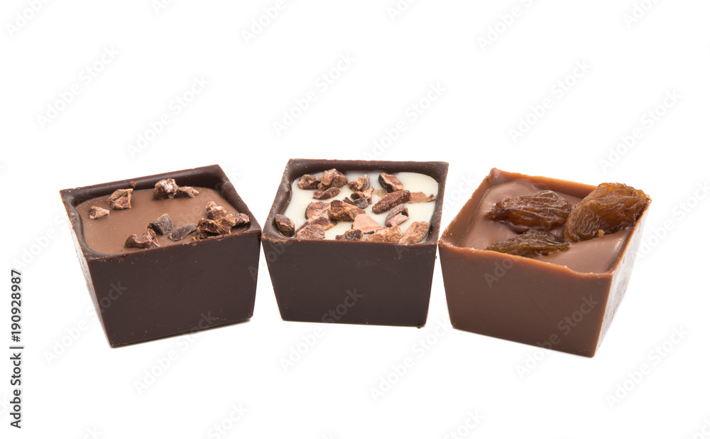 chocolate candy isolated