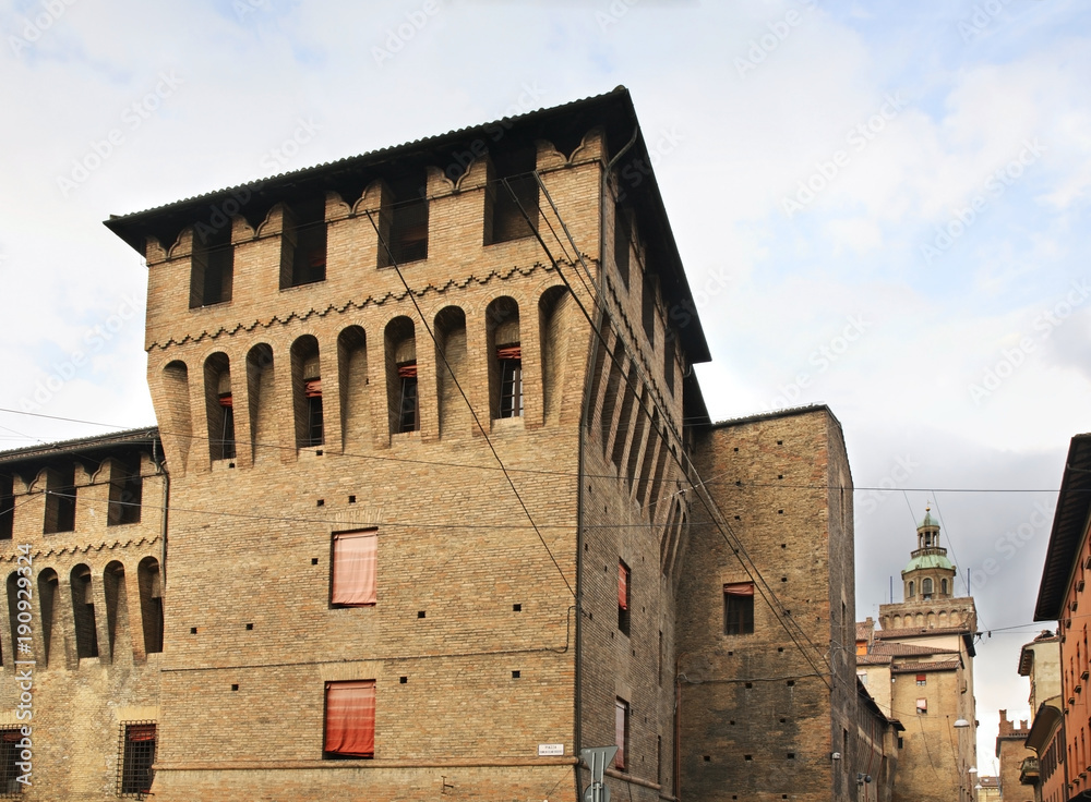 Palazzo Accursio in Bologna. Italy