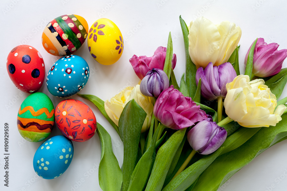 White spring background 