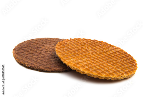 Dutch waffles isolated