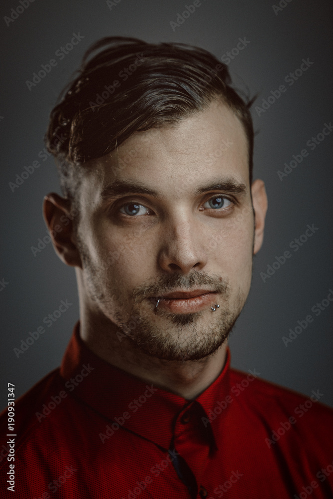 Portrait of a young handsome man Portrait of a young handsome man