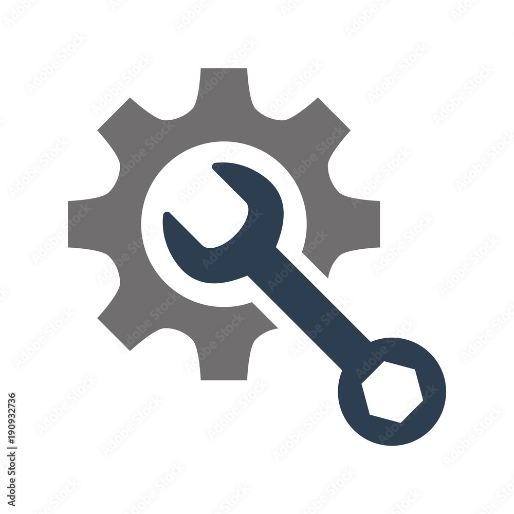 Service tool icon on white background. Service tool icon on white background.