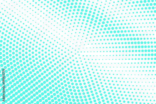Blue white dotted halftone. Half tone vector background. Faded pale dotted gradient.