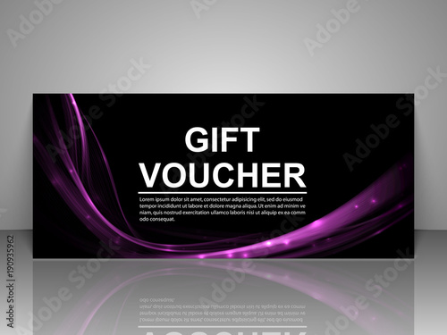 Gift voucher template.