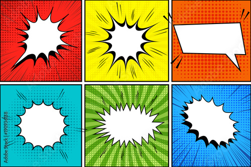 Comic book background