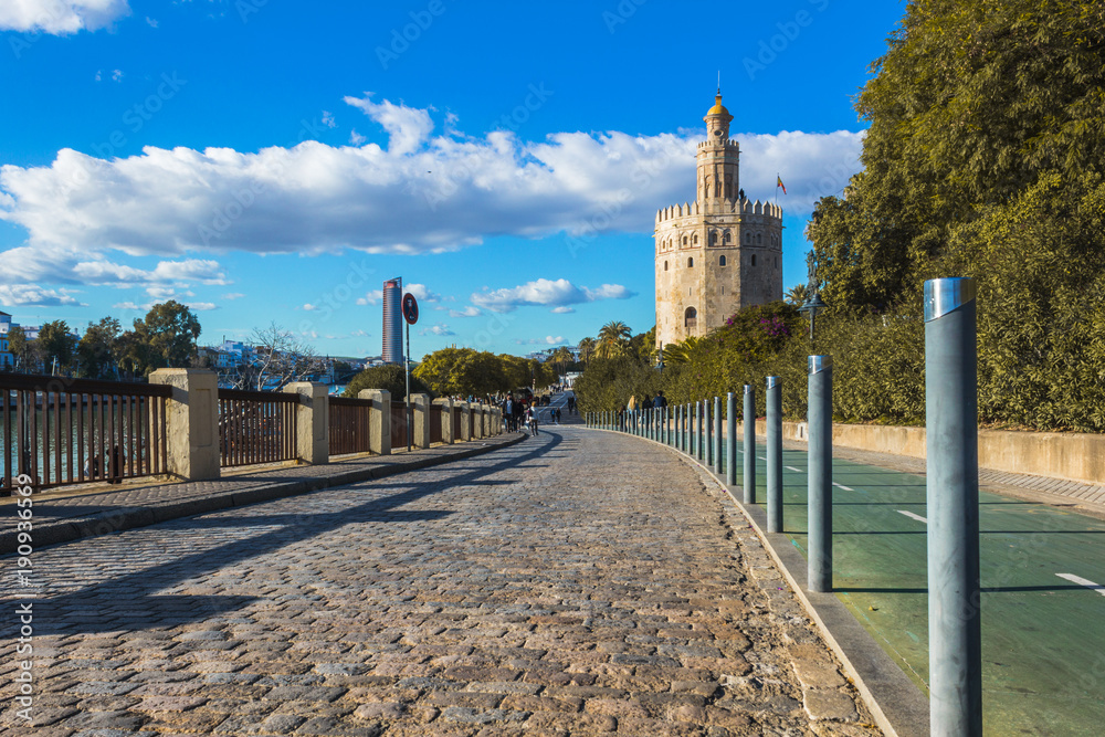 Naklejka premium La perspectiva de Oro