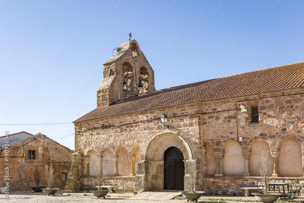 San Andrés church in Romanillos de Atienza, province of Guadalajara, Castile-La Mancha, Spain