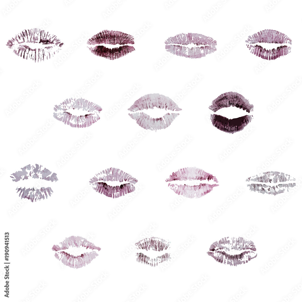 lipstick and lip marks