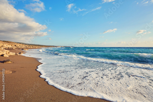 Cyprus - Mediterranean Sea coast. Lara Beach photo