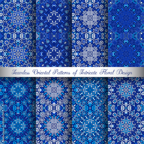 Blue Arabesque Patterns
