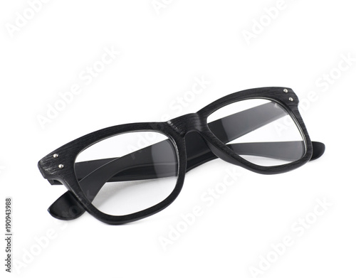 Pair of optical glasses isolated