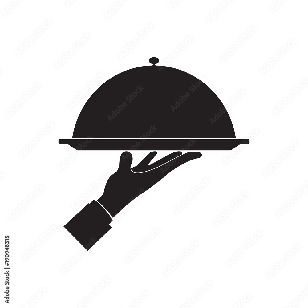 Fototapeta premium Waiter sign. Vector.