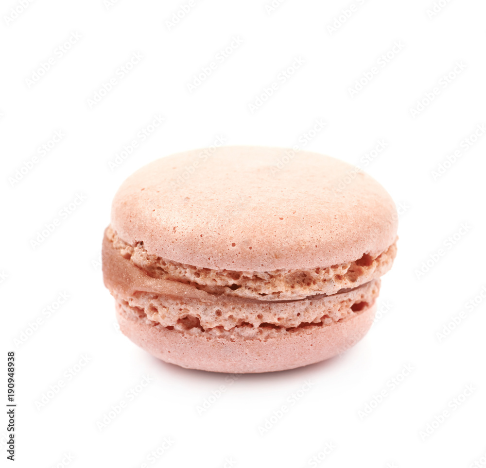 Single macaron cookie isolated Single macaron cookie isolated