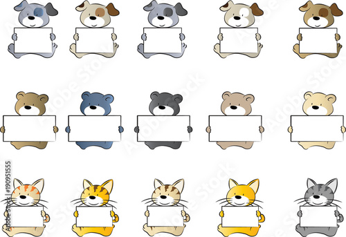 pets holding card