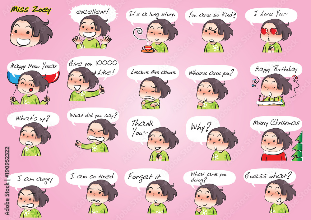 girl Expression package