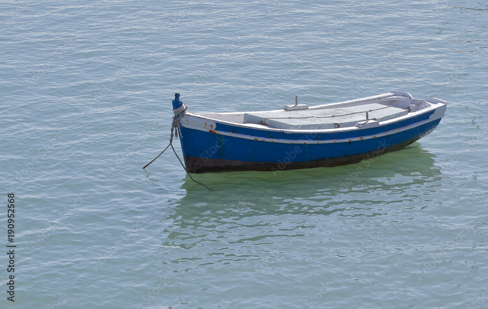 small boat in the sea