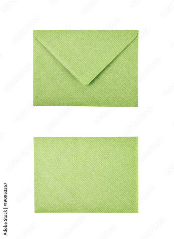 Closed paper envelope isolated Closed paper envelope isolated