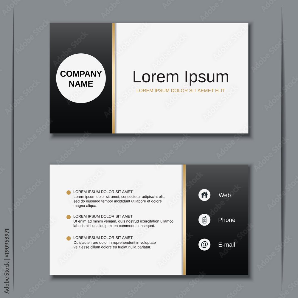Business visiting card vector design template Business visiting card vector design template