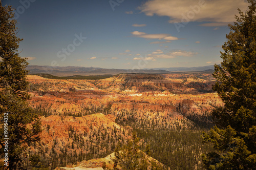 Point of View on the Immensity of Bryce canyon Park