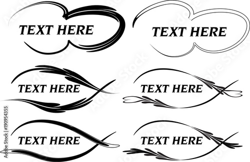 vector set: calligraphic design elements and page decoration