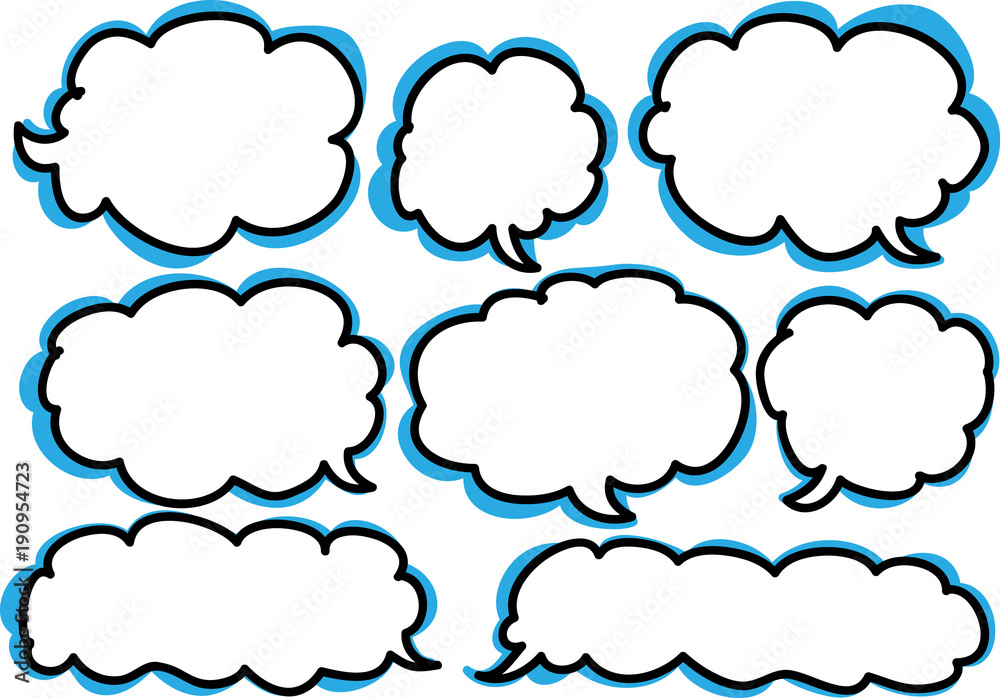 speech bubble set speech bubble set