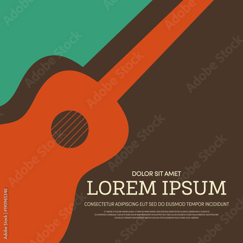 Music retro vintage abstract poster background