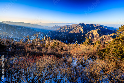 Beautiful nature scenes at winter