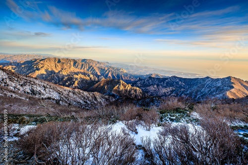 Beautiful nature scenes at winter