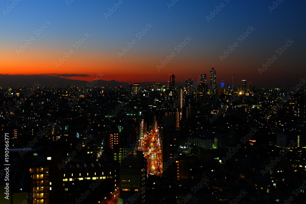 Fototapeta premium 都市の夜景
