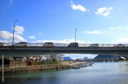 Obraz na płótnie 堀川運河の風景 宮崎県日南市 w salonie