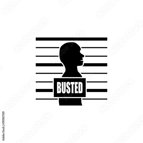 photo of the criminal icon. Element of police profession icon. Premium quality graphic design icon. Signs and symbols collection icon for websites, web design, mobile app